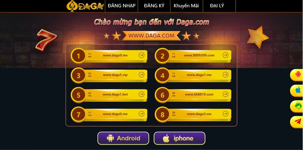 Chính Sách Bảo Mật 6 Các link truy cập DAGA