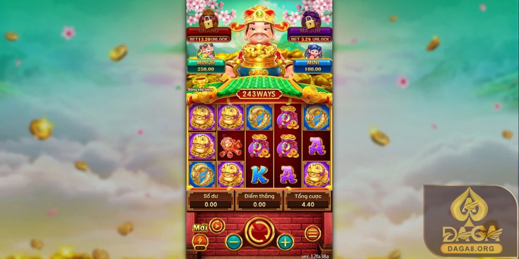 Một slot trong nổ hũ tại DAGA