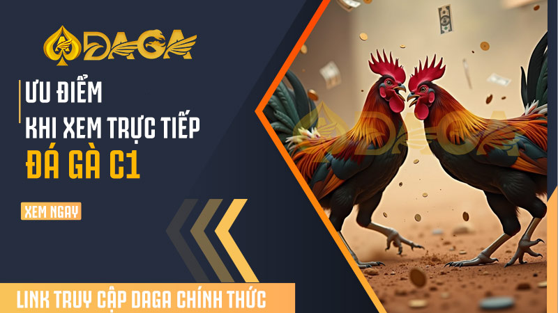 Ưu điểm khi xem trực tiếp đá gà c1 tại DAGA