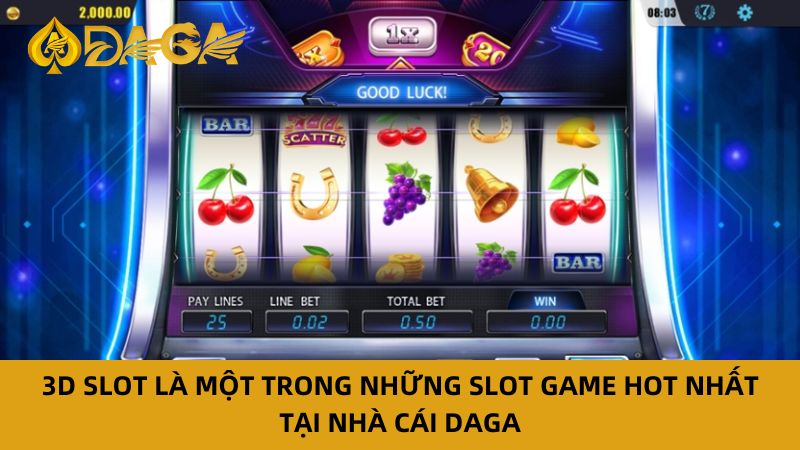 Daga: Nhà Cái Slot Game Uy Tín Với Tỉ Lệ Trả Thưởng Cao 7 3D slot là game hàng đầu tại nhà cái slot game