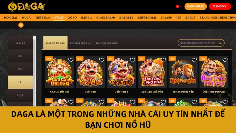 Hướng Dẫn Cách Chơi Nổ Hũ Chi Tiết Và Mẹo Chơi Hiệu Quả 6 Daga là một trong những nhà cái uy tín nhất để bạn chơi nổ hũ